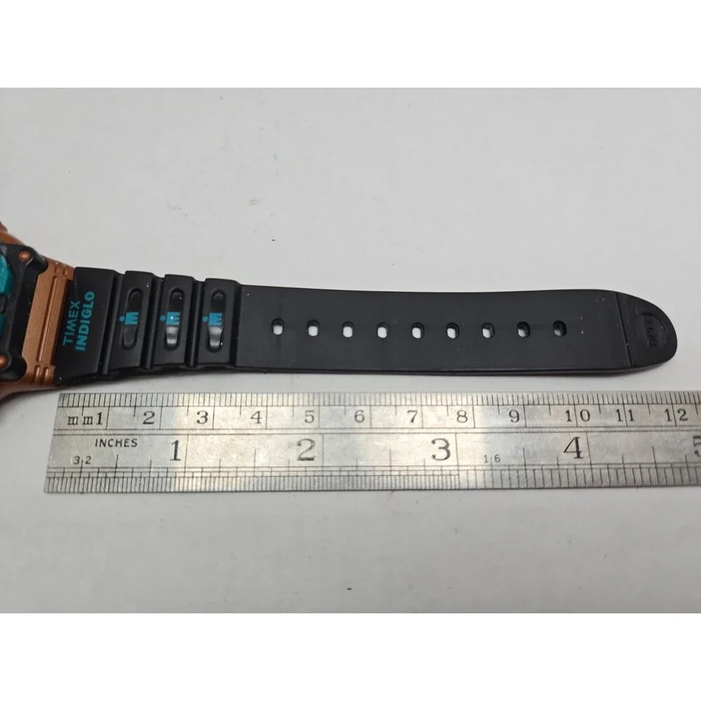 Vintage 1995 Timex Ironman Copper Digital 8Lap Watch Indiglo New Battery -  Read